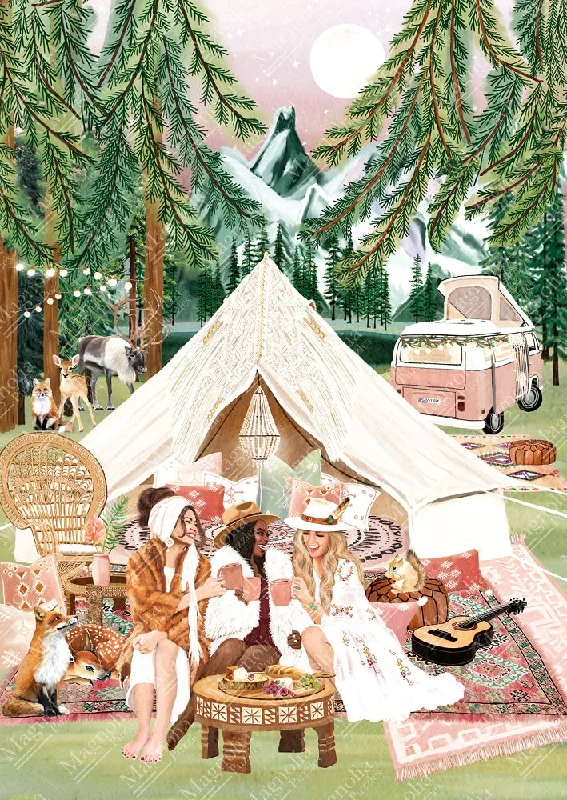 1000pc Camping Sarah Reyes Special Edition Jigsaw Puzzle