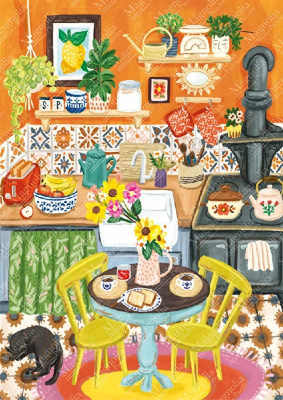 1000pc Orange Kitchen Olivia Gibbs Special Edition Jigsaw Puzzle