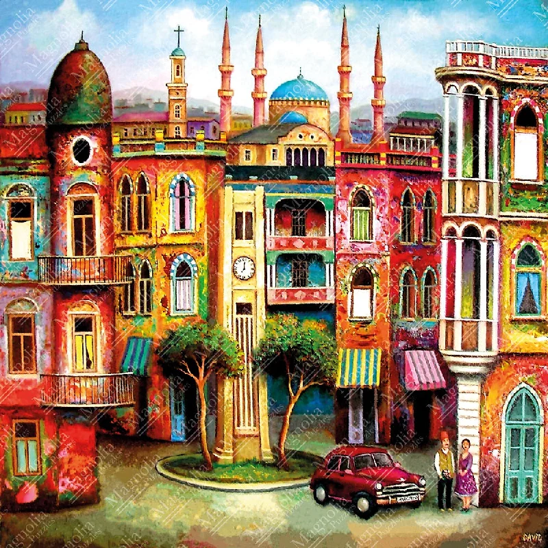 1023pc Tbilisi Square - David Martiashvili Special Edition Jigsaw Puzzle