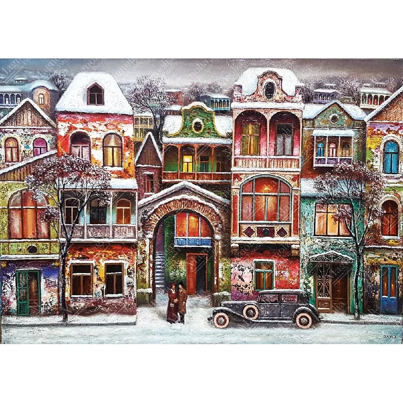 1000pc Winter Evening David Martiashvili Special Edition Jigsaw Puzzle