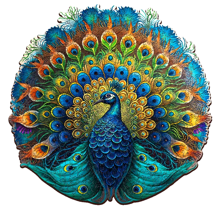 300pc Wooden Jigsaw Peacock