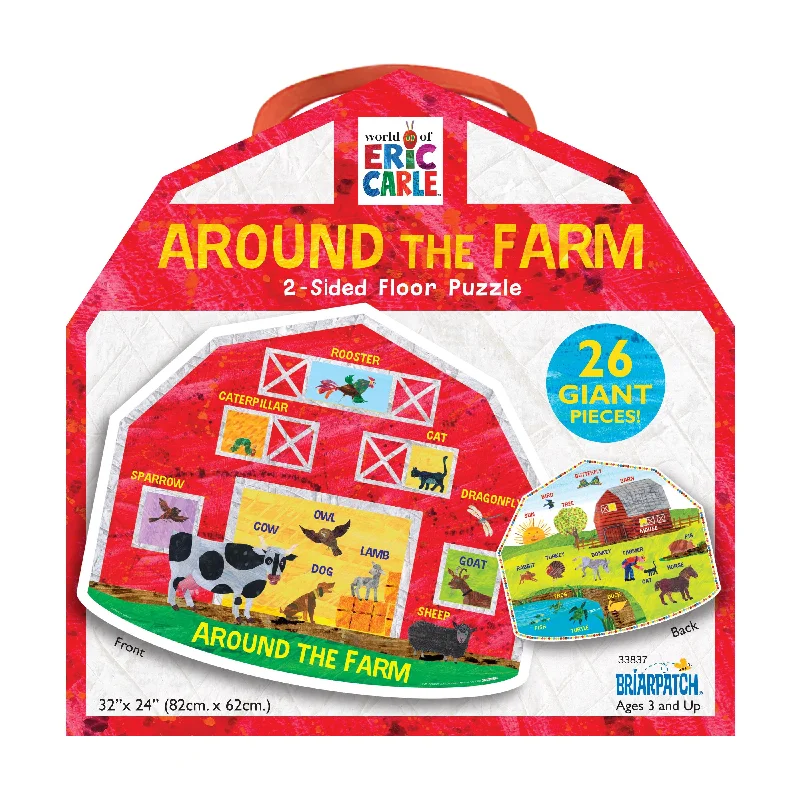 The World of Eric Carle - Around the Farm 2-Sided Floor Puzzle: 26 Pcs