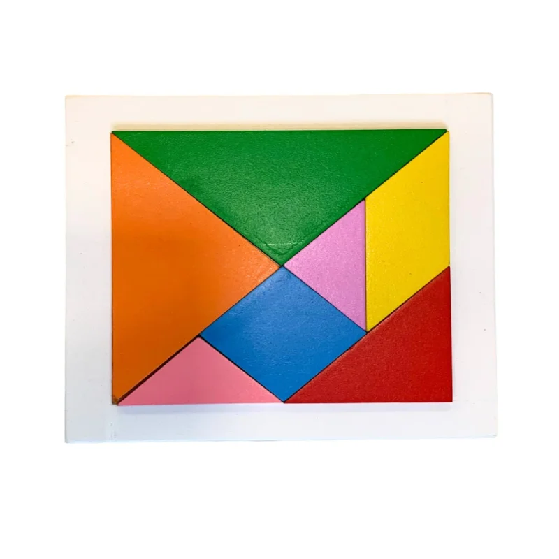 7 Pieces Wooden Tangram Puzzle