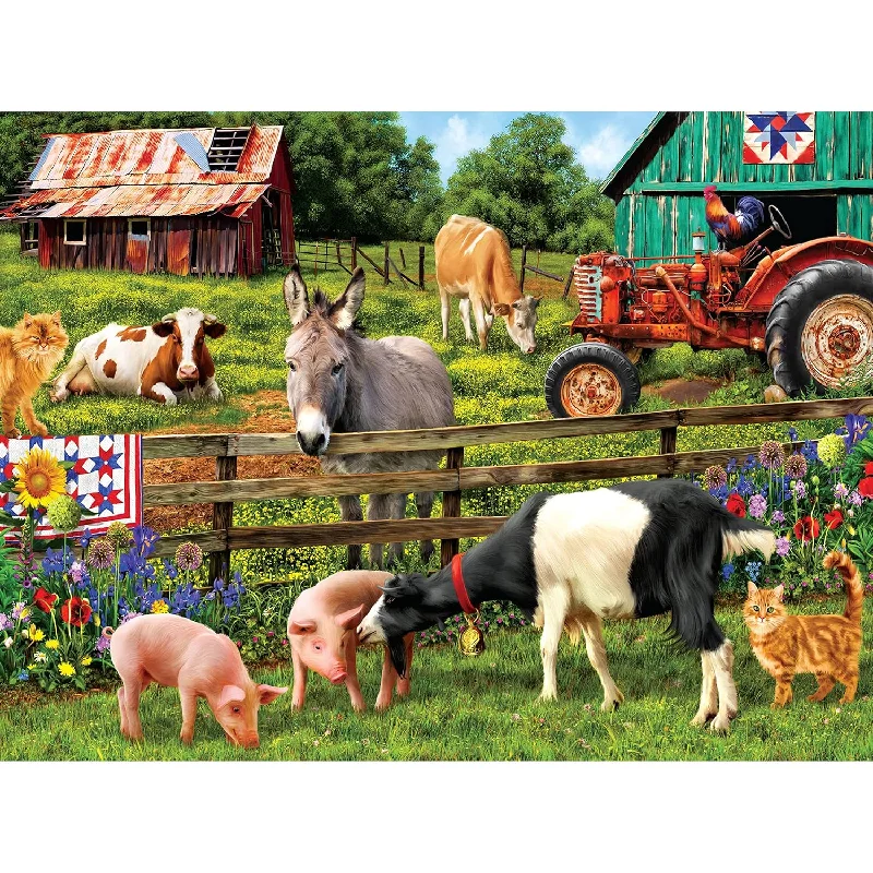 750 Piece Puzzle For Adults Sharon Steele A Day On The Farm Whimsical Count