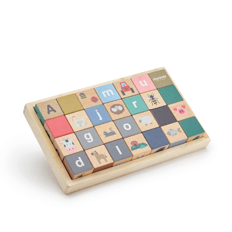 Alphabet blocks farm