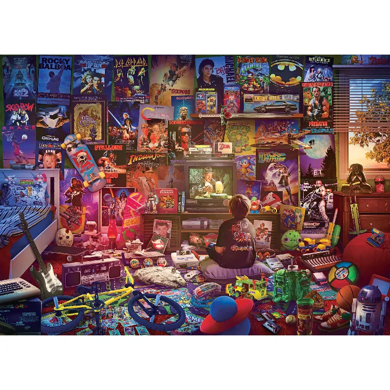 An Afternoon in the 80s Retro 1000-Piece Jigsaw Puzzle By Rachid Lotf