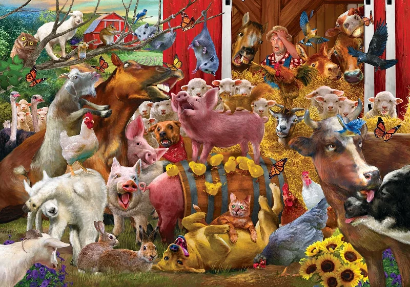 Animal Farm Barnyard 1000 Piece Jigsaw Puzzle