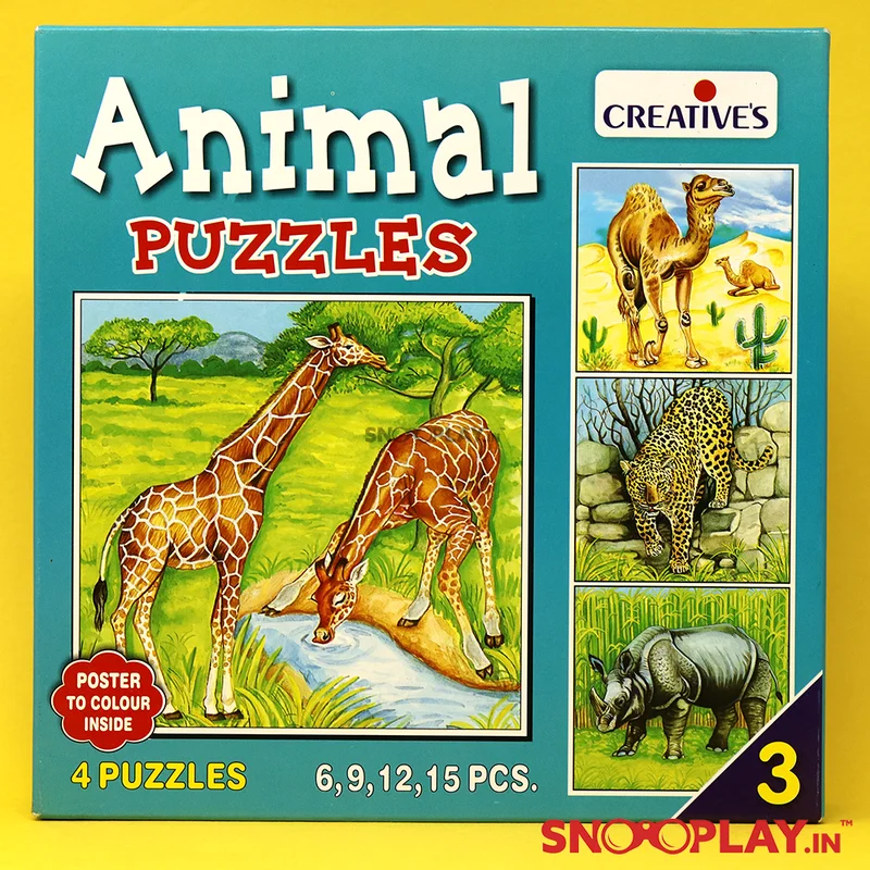 Animal Puzzle (Series 3) | Set of 4 Jigsaw Puzzles