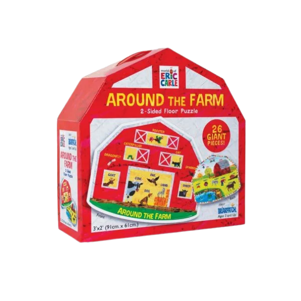 Around The Farm 2-Sided Floor Puzzle 26 Pce