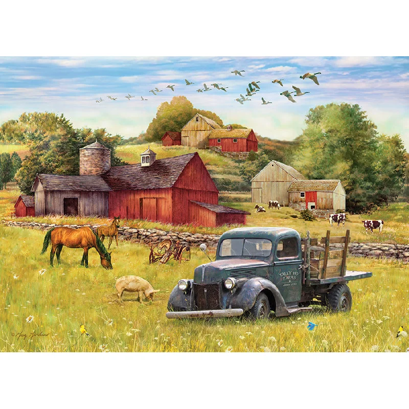 Blue Truck Farm Tray Puzzle 35-piece 58890