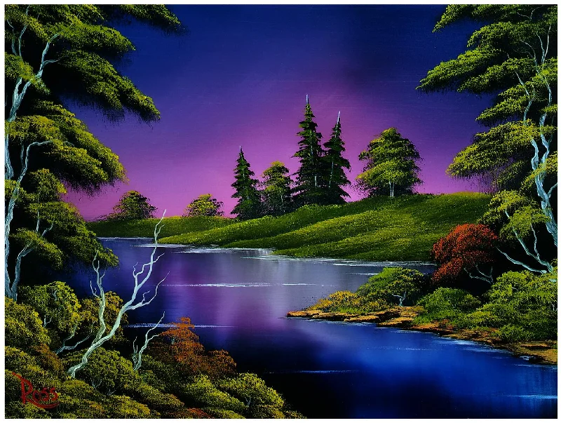 Bob Ross Blue River Nature Puzzle | 1000 Piece Jigsaw Puzzle