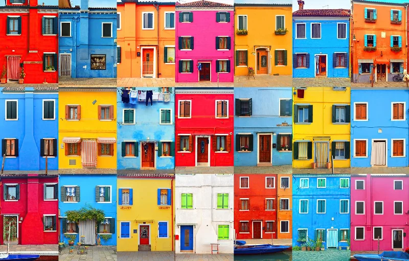 Brilliant Burano Island Venice, Italy Puzzle | 1000 Piece Jigsaw Puzzle