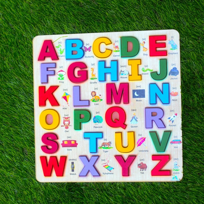 Capital Alphabet Wooden Board