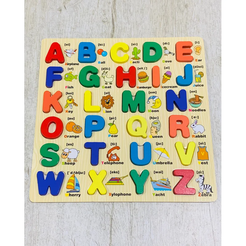 Capital Alphabets Fun Learning Wooden Board