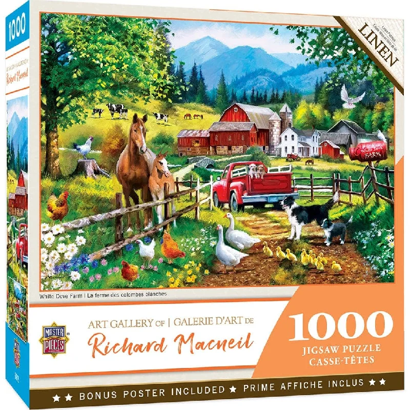 Richard Macneil Art Gallery - White Dove Farm - 1000 Piece Puzzle