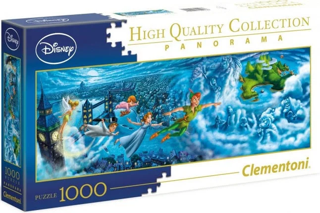 Clementoni Puzzle Disney Peter Pan Panorama Puzzle 1000 pieces  Jigsaw Puzzle