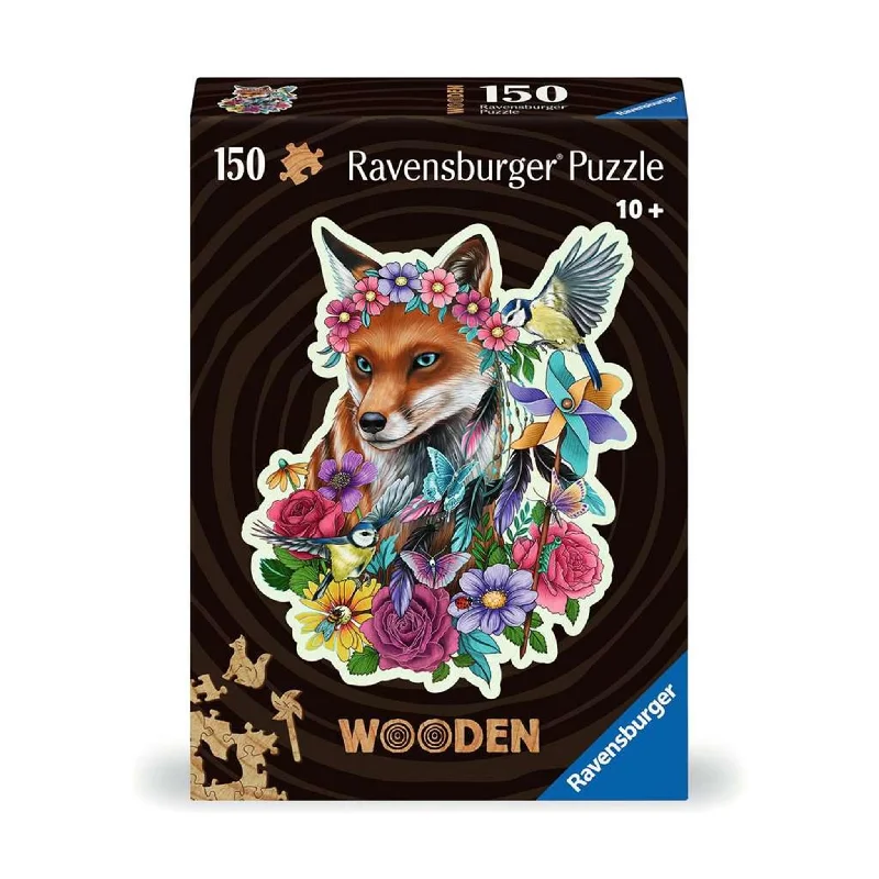 Colorful Fox Wooden 150 Piece Puzzle Ravensburger