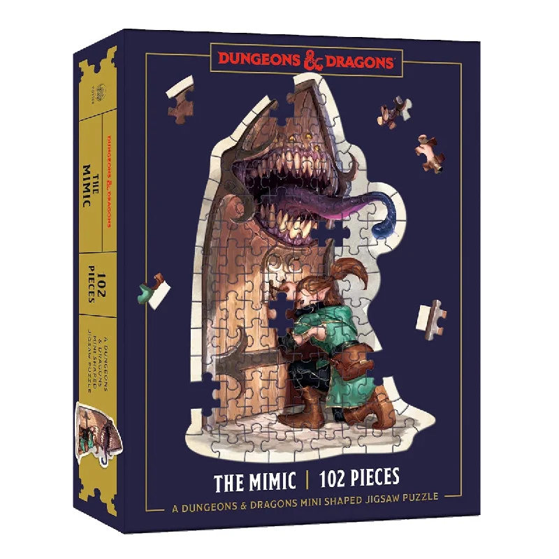 Dungeons & Dragons Mini Shaped Jigsaw Puzzle - Mimic Edition