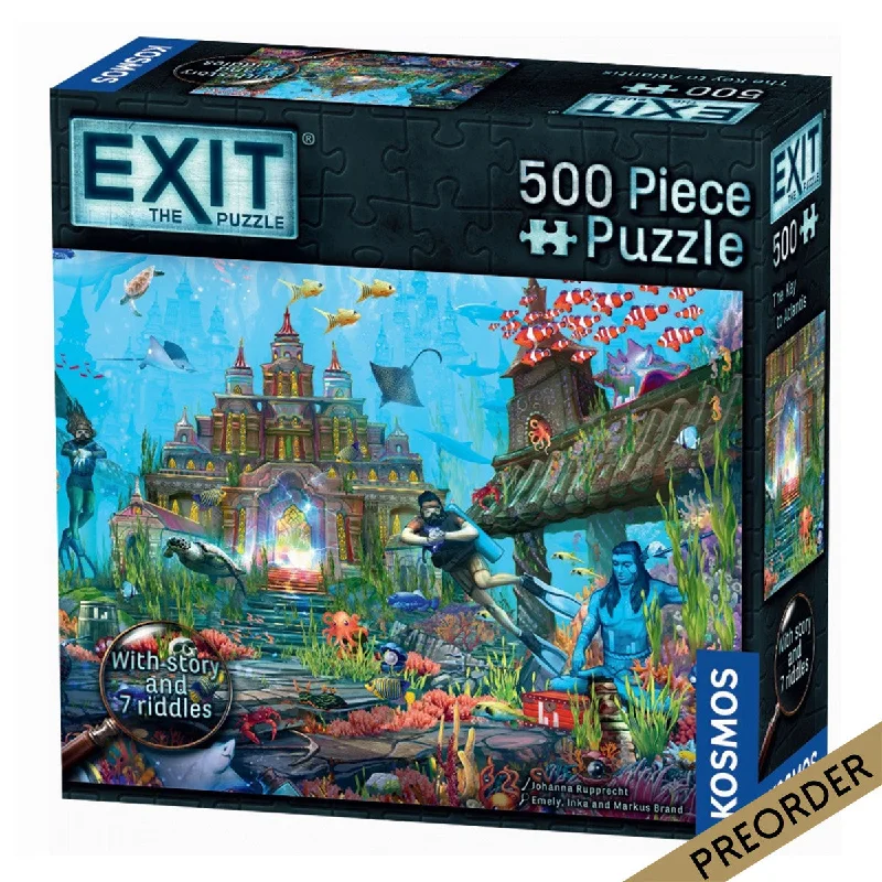 Exit the Game The Key to Atlantis Jigsaw Puzzle and Game