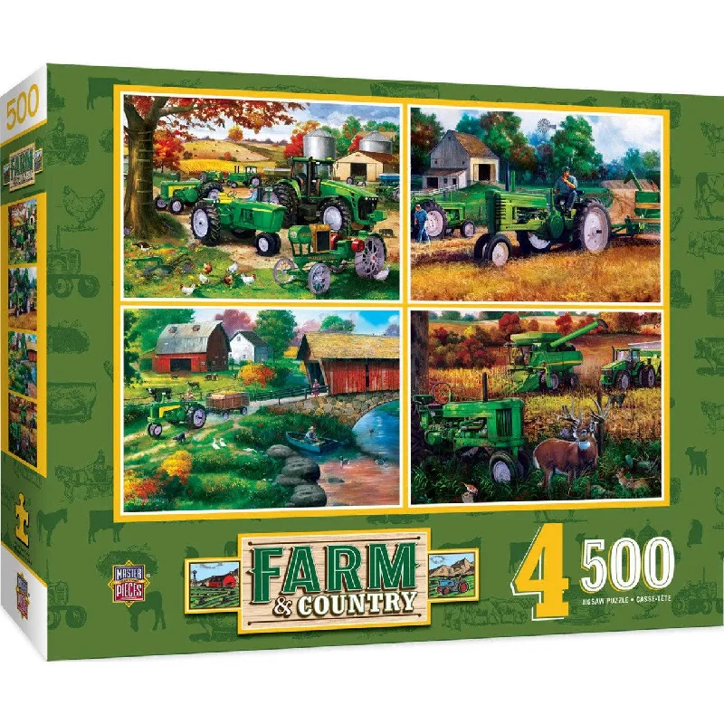 Farm & Country - 4-Pack - 500 Piece Puzzles