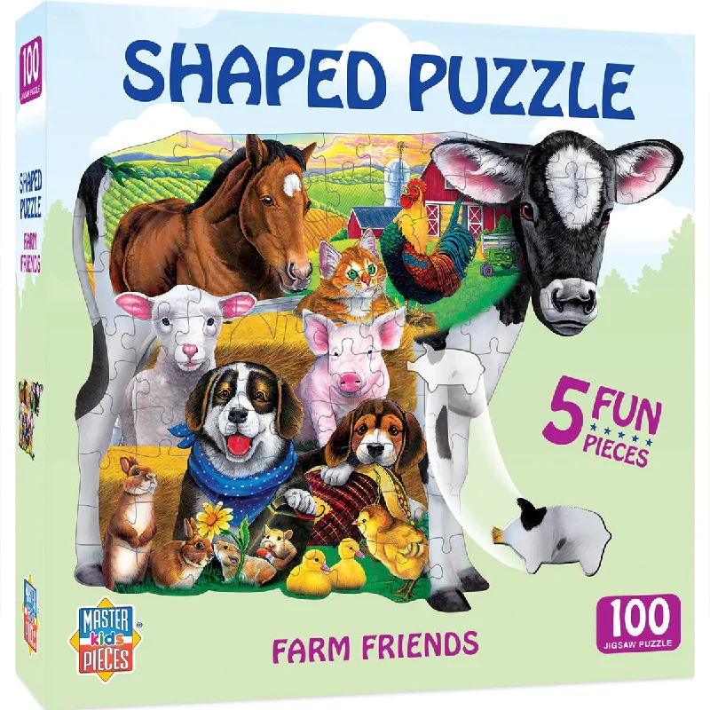 Farm Friends 100 PC Shaped Puzzle 11707.01