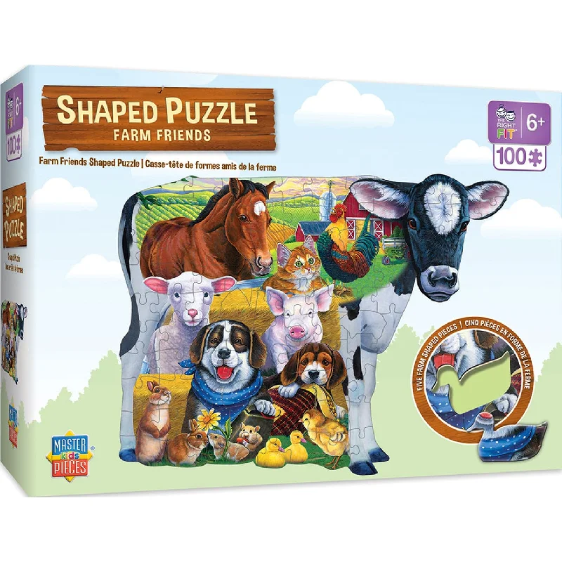 Farm Friends - 100 Piece Shaped Puzzle