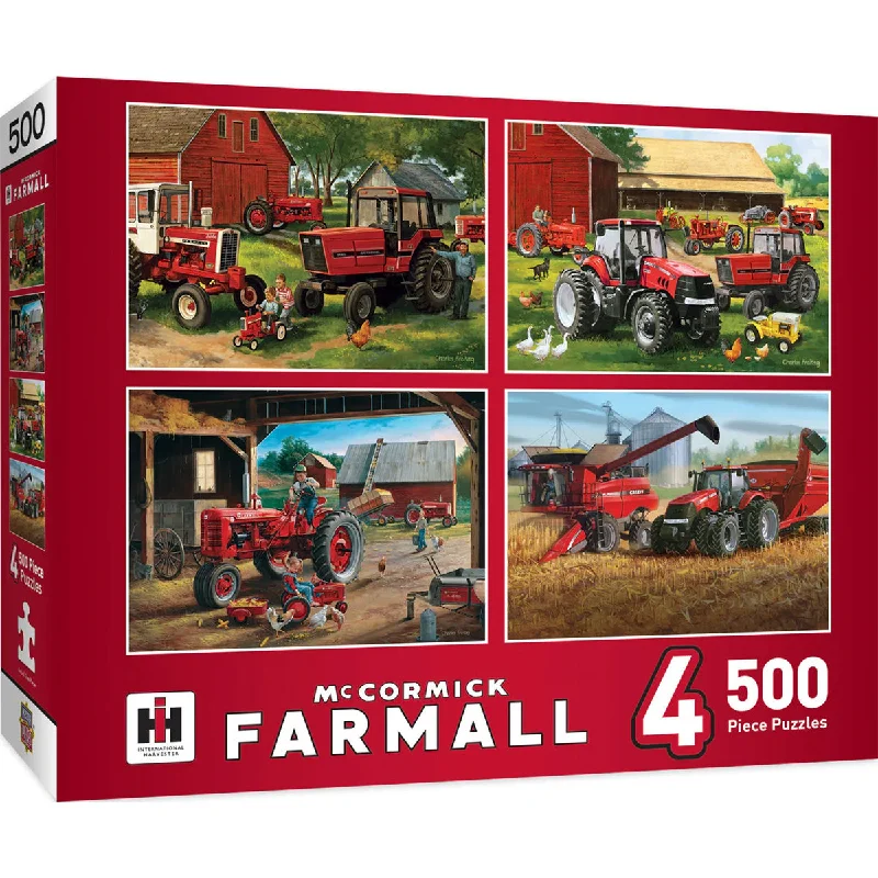 Farmall 4 Pack 500 PC Puzzles 41402