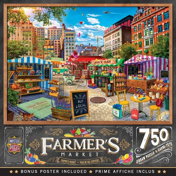 Farmer's Market - Buy Local Honey - 750 Piece Puzzle