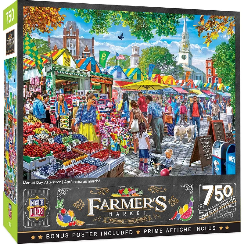 Farmer's Market - Market Day Afternoon - 750 Piece Puzzle