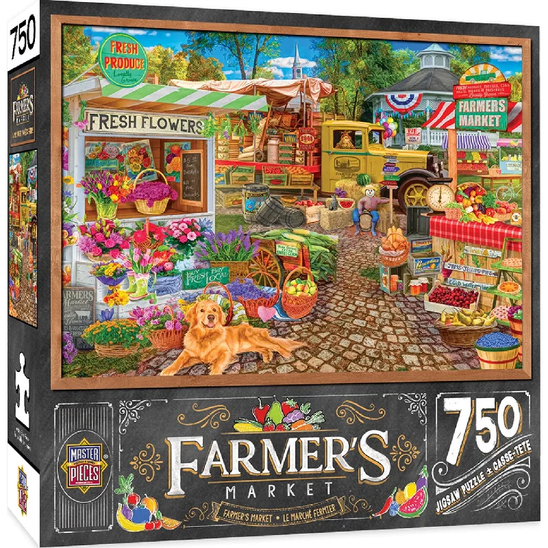 Farmer's Market - Sale on the Square - 750 Piece Puzzle