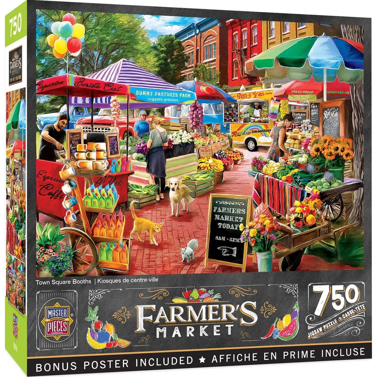 Farmer's Market - Town Square Booths - 750 Piece Puzzle