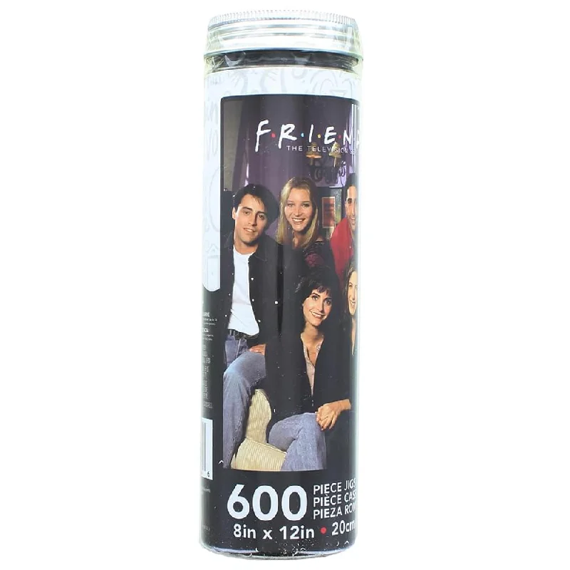 Friends Cast Mega Micro 600 Piece Jigsaw Puzzle Tube