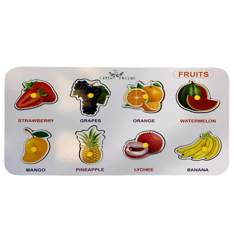 Fruits Wooden Peg Puzzle