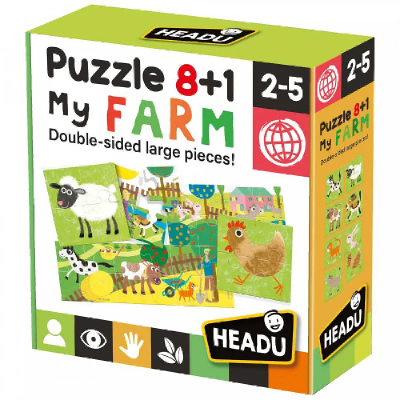 Headu Puzzle 8+1 My Farm