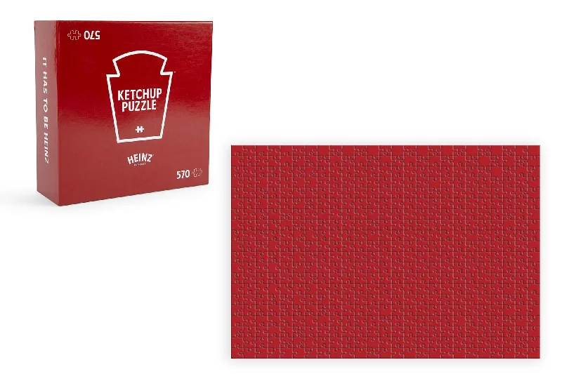 Heinz Ketchup All-Red Food Puzzle For Adults And Kids | 570 Piece Jigsaw Puzzle