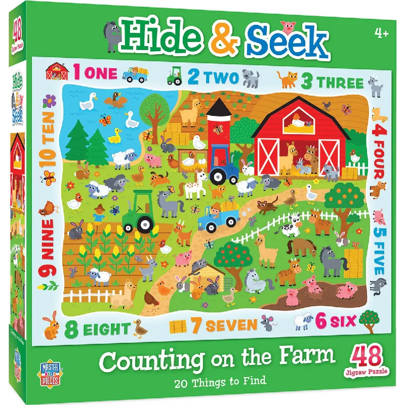 Hide & Seek - Counting on the Farm 48 PC Puzzle 12207.01