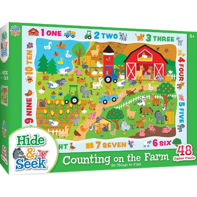 Hide & Seek - Counting on the Farm - 48pc Puzzle