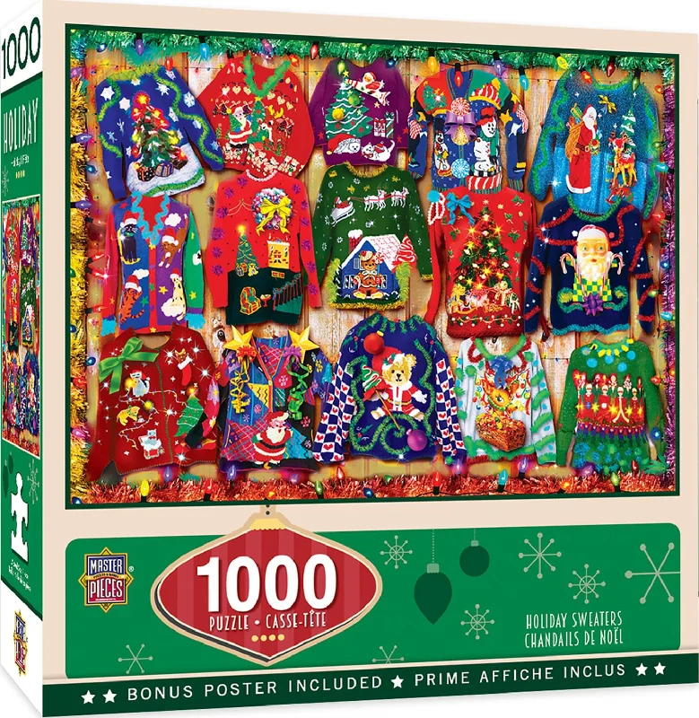 Holiday Sweaters 1000 Piece Jigsaw Puzzle