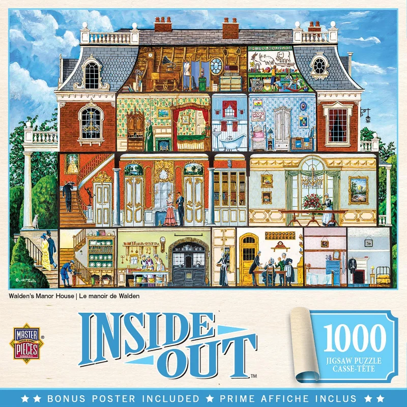 Inside Out Walden Manor House 1000 Piece Jigsaw Puzzle