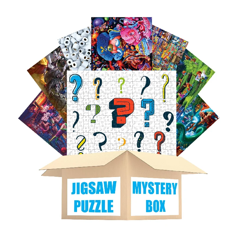 Jigsaw Puzzle Mystery Gift Box Bundle | Includes 8 Puzzles