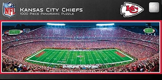 Kansas City Chiefs Stadium NFL Panoramic 1000 Jigsaw Puzzle