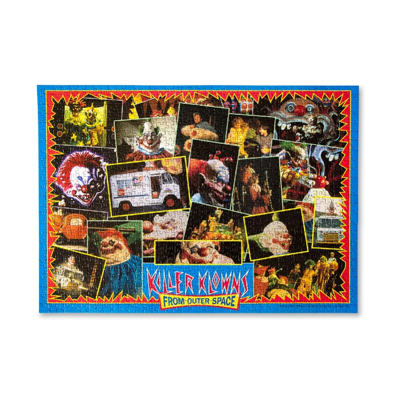 Killer Klowns From Outer Space Kollage A 1000-Piece Jigsaw Puzzle For Adults | 28 x 20 Inches