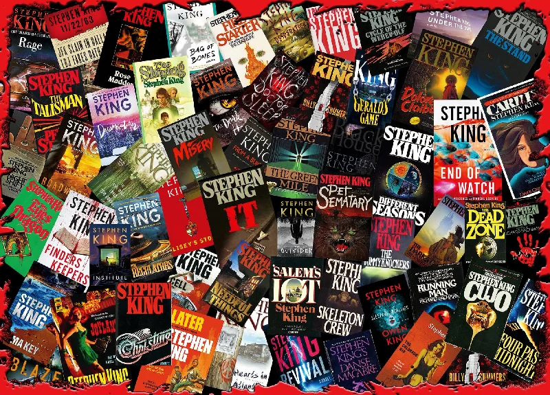 King of Horror Collage Stephen King Inspired 1000 Piece Jigsaw Puzzle