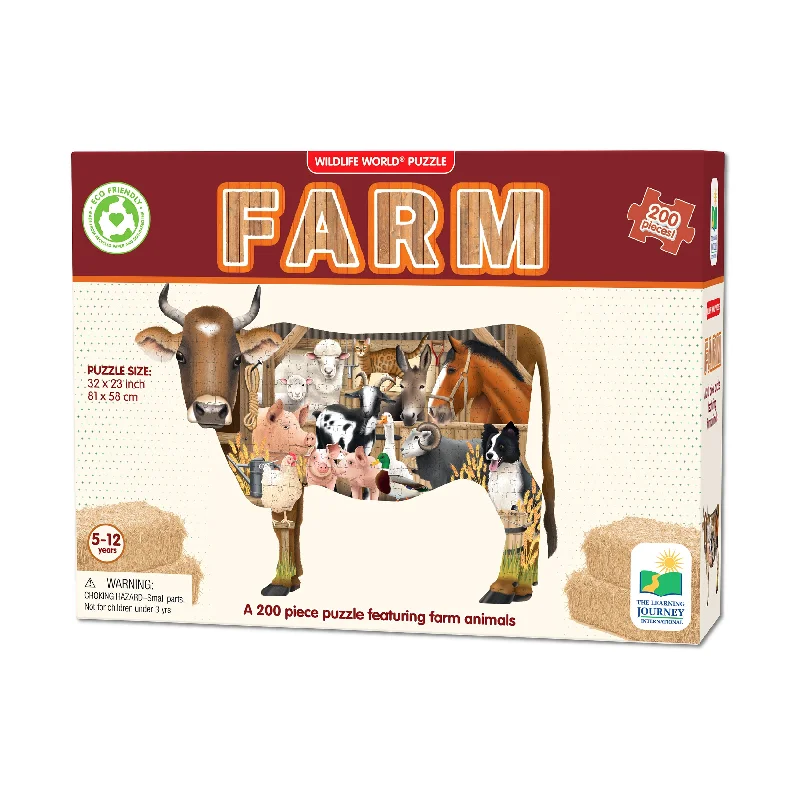 Wildlife World Puzzle - Farm: 200 Pcs