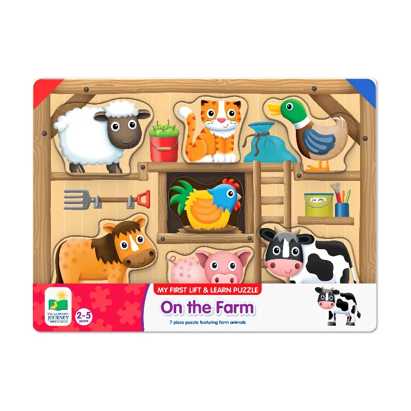 My First Lift & Learn Puzzle - On the Farm: 7 Pcs