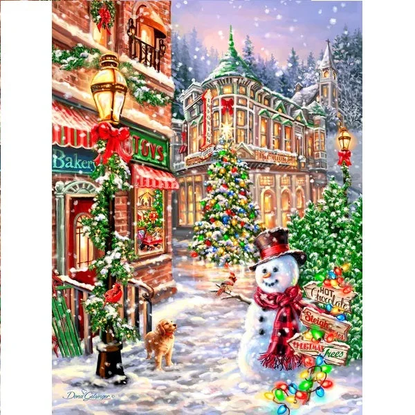 Merry Main Street 1000 Piece Jigsaw Puzzle