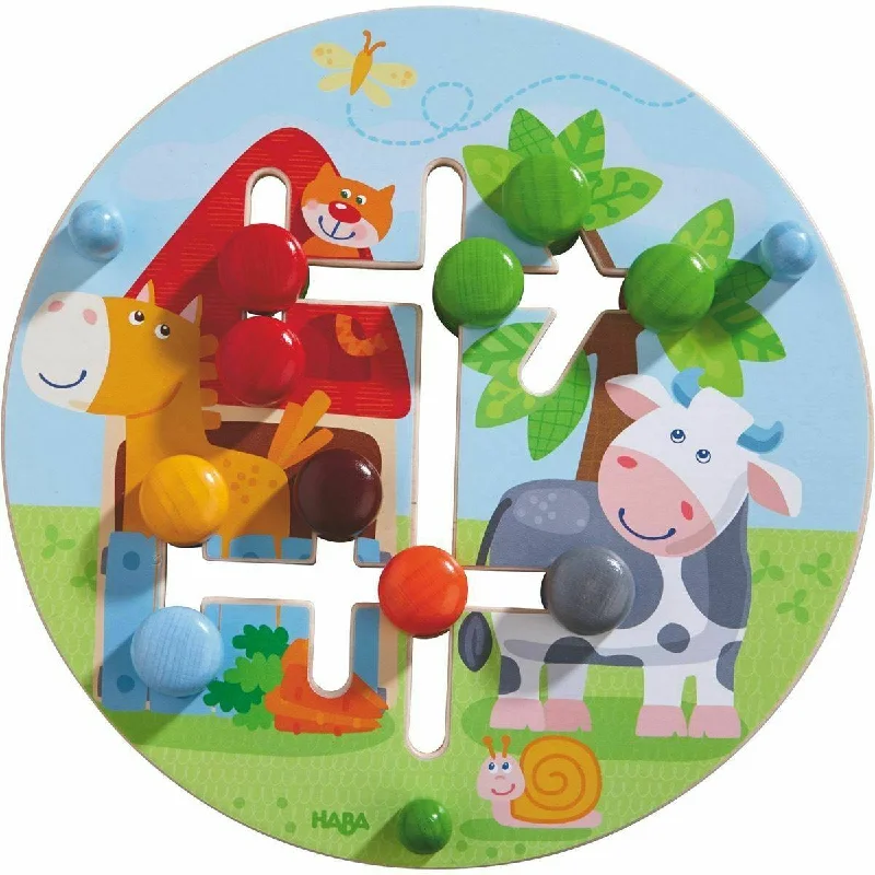 On the Farm Double Sided Motor Skills Board