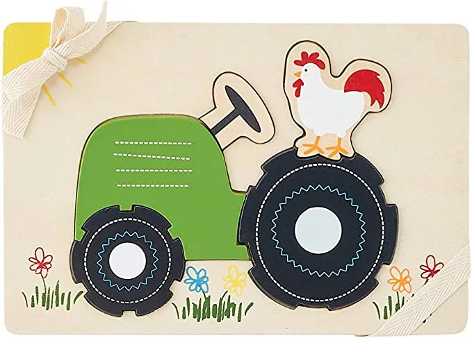 Mud Pie Tractor Farmhouse Puzzle