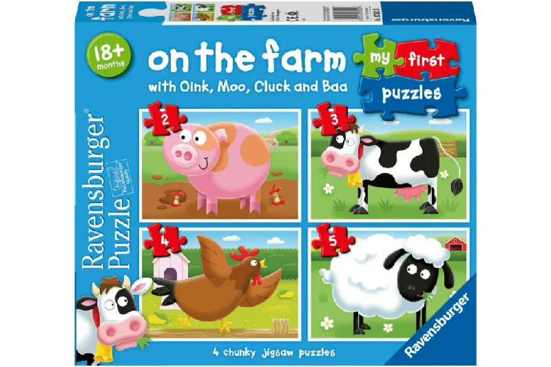 My First Puzzle - On The Farm - 2, 3, 4, 5pc Puzzles