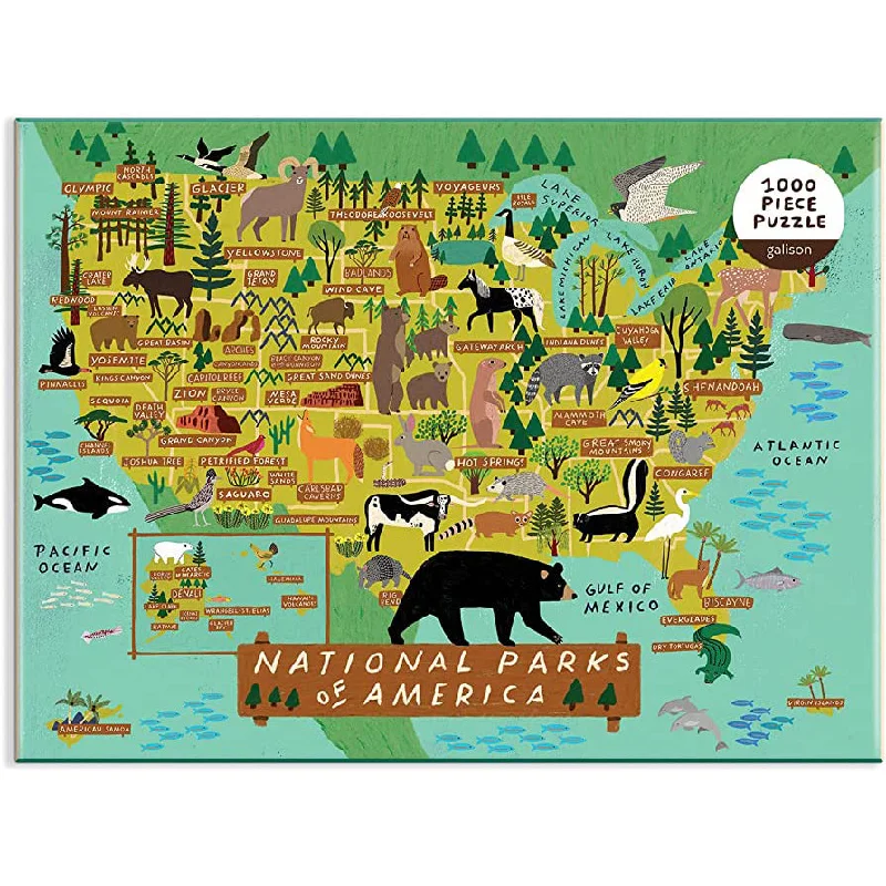 National Parks of America 1000 Piece Jigsaw Puzzle